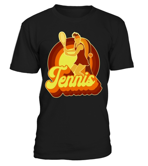 Funny Tennis Player Racket Retro T-Shirt Unisex