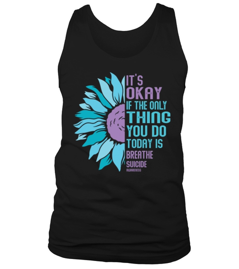 Mental Health Warrior Purple and Teal Tank Top Unisex