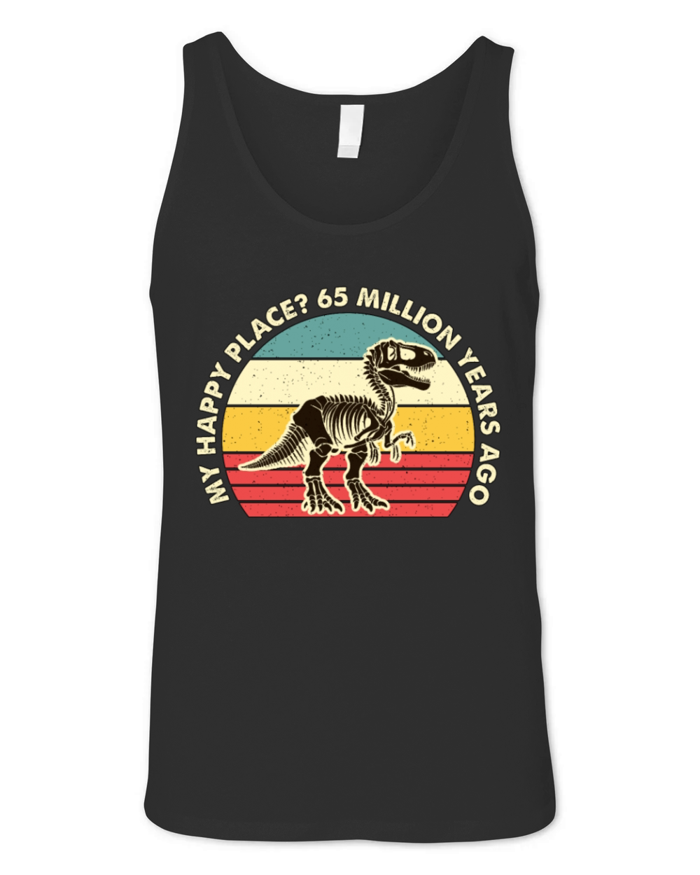 Fossil Hunter My Happy Place Fossil Collecting Unisex Jersey Tank