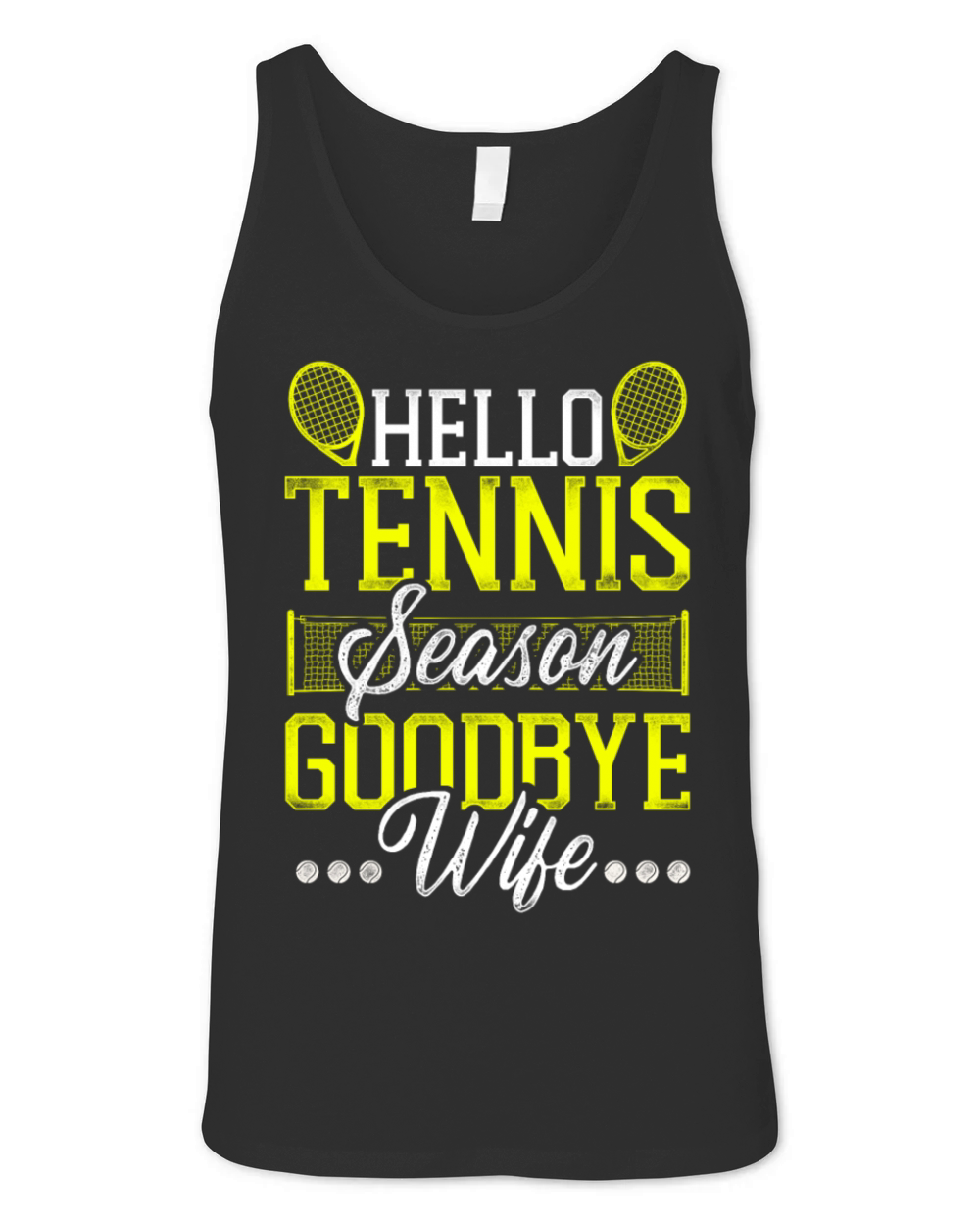 Funny Tennis Player Racket Husband Unisex Jersey Tank