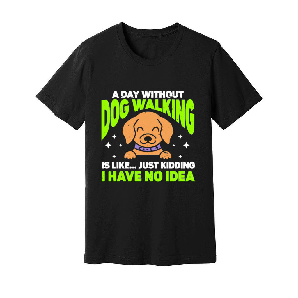 Dog Walker Professional Pet Sitter Dog Walking Unisex Jersey Tee