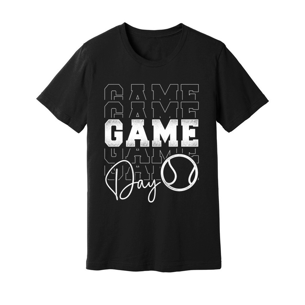 Funny Tennis Player Racket Game Unisex Jersey Tee