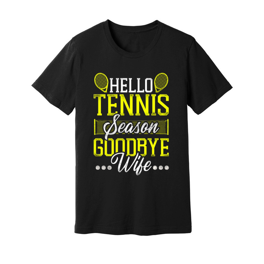 Funny Tennis Player Racket Husband Unisex Jersey Tee