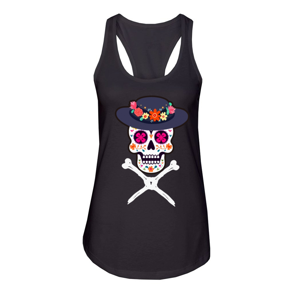 day of dead Women's Racerback Tank
