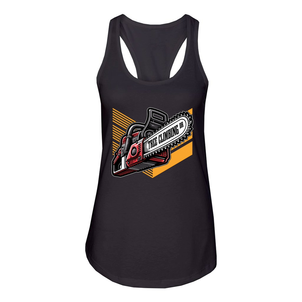 Tree Surgeon Tree Climbing Arborist Woodworker Women's Racerback Tank