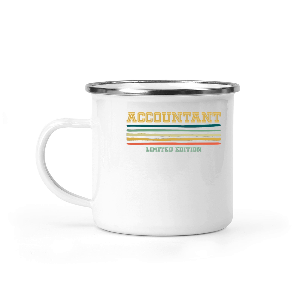 Accountant Limited Edition Retro Vintage Camping Mug