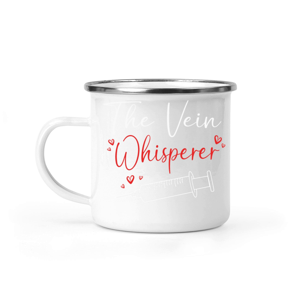 Funny Phlebotomy Humor Blood Donor Vein Whisperer Camping Mug