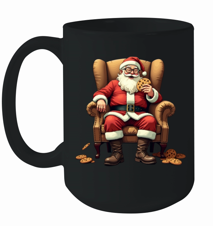 Vintage Santa Claus Classic Christmas Design Ceramic Mug