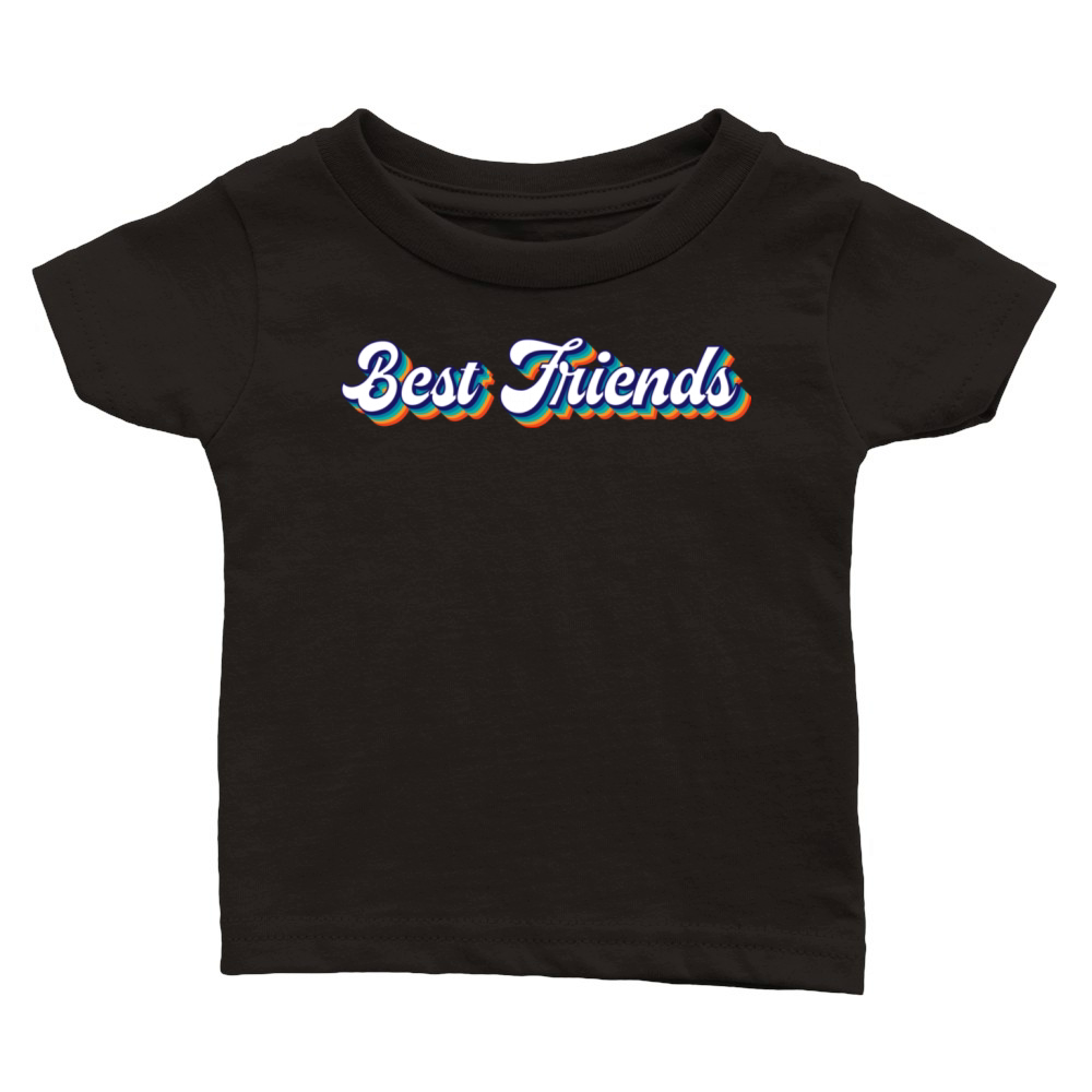 Best Friends Retro Classic Baby Crewneck T-shirt