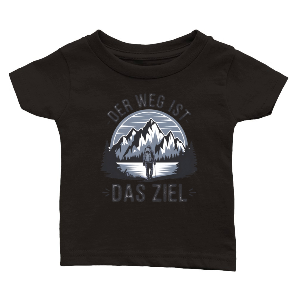 quotes Der Weg ist das Ziel Classic Baby Crewneck T-shirt