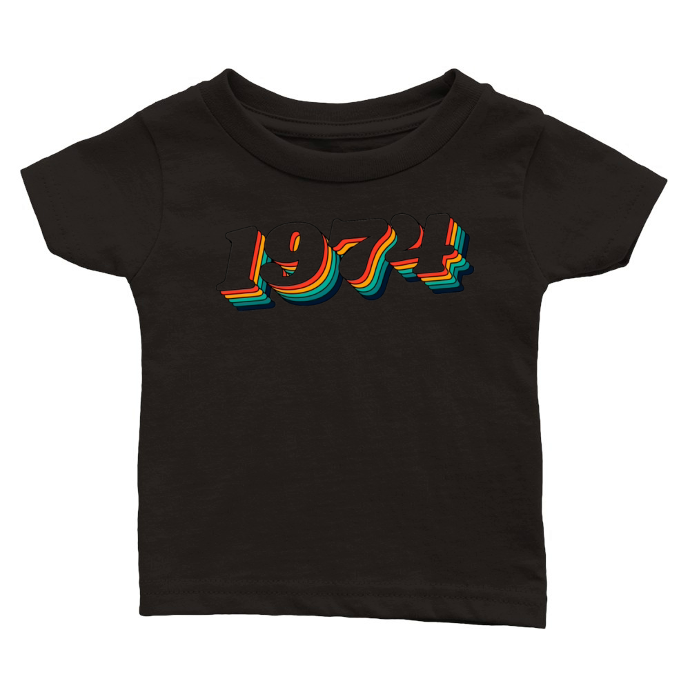 Retro 1974 Classic Baby Crewneck T-shirt