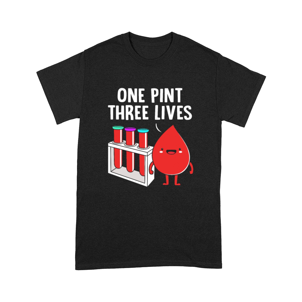 One Pint Three Lives Blood Donor Awareness Comfort T-shirt