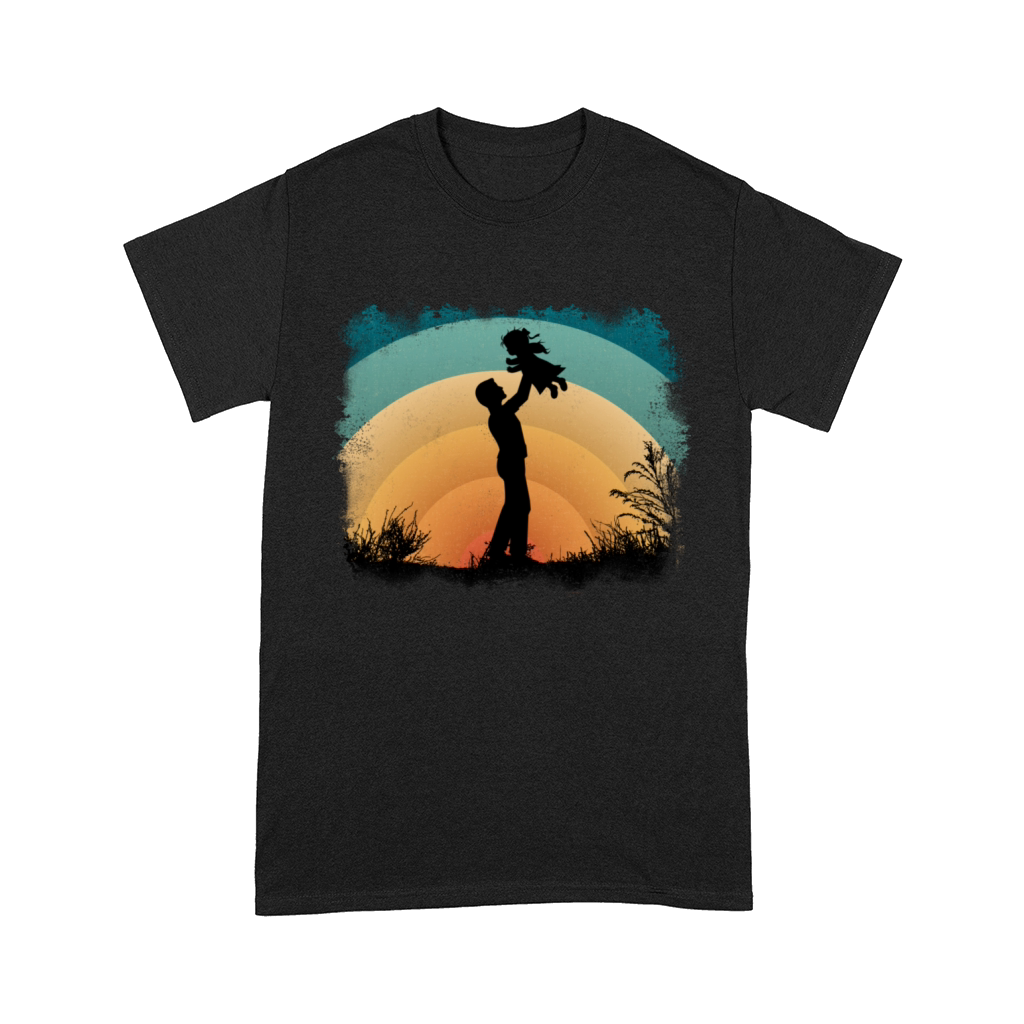 Retro Vintage Dad And Daughter Comfort T-shirt