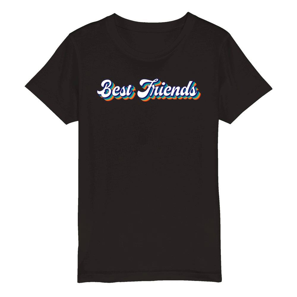 Best Friends Retro Organic Kids Crewneck T-shirt