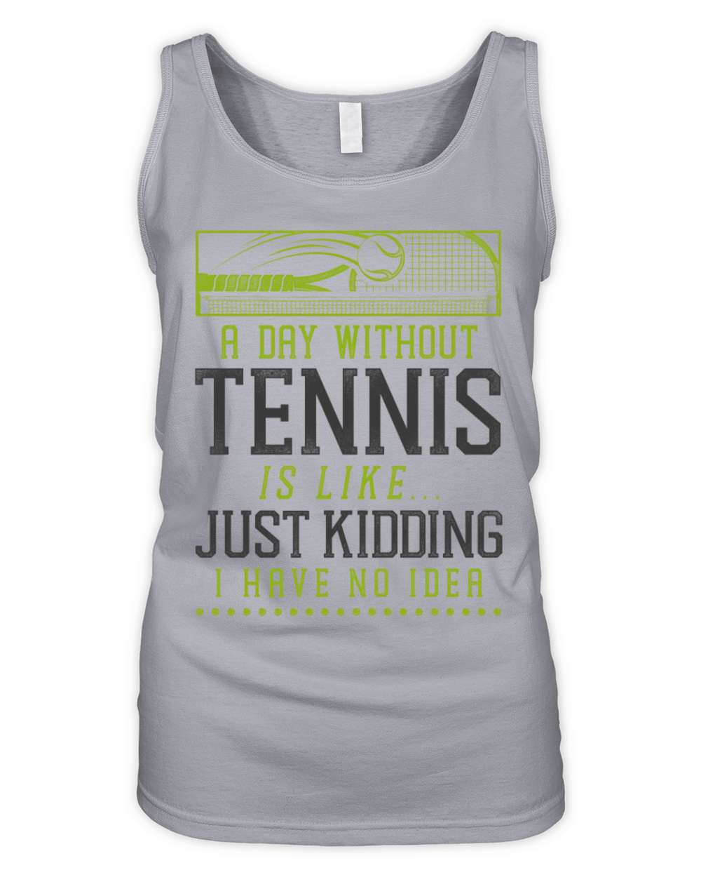 Funny Tennis Player Racket A Day Organic Women's Tank Top
