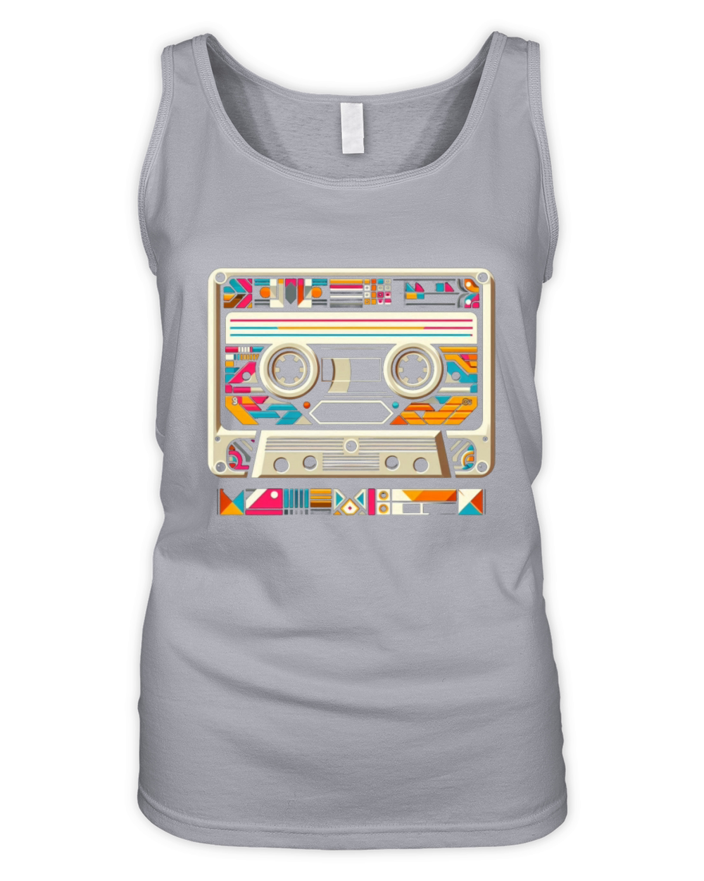 Vintage Cassette Tape Retro Music Art Organic Women's Tank Top