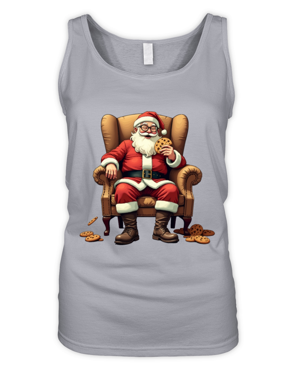 Vintage Santa Claus Classic Christmas Design Organic Women's Tank Top