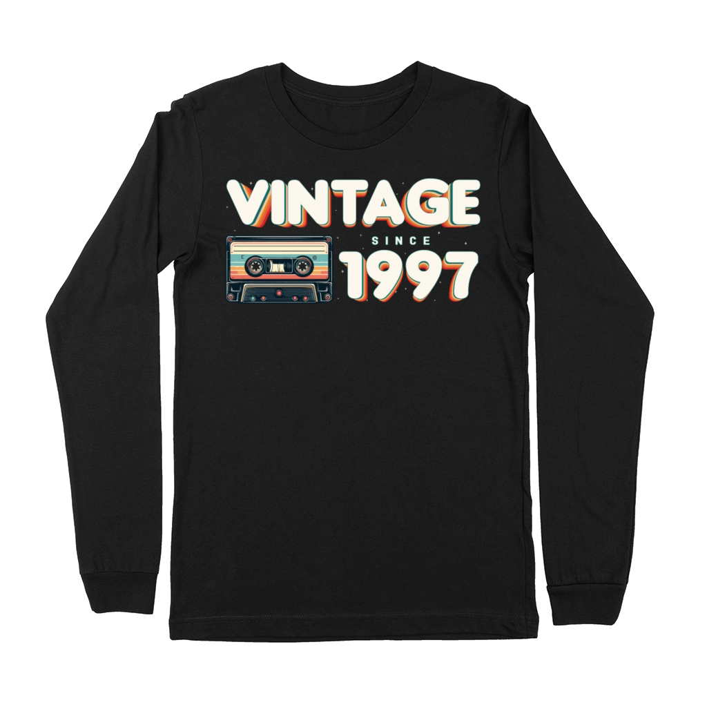 Retro Vintage 1997 Nostalgic Birthday Men Women Premium Long Sleeve