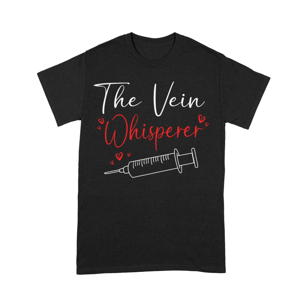 Funny Phlebotomy Humor Blood Donor Vein Whisperer Premium T-shirt