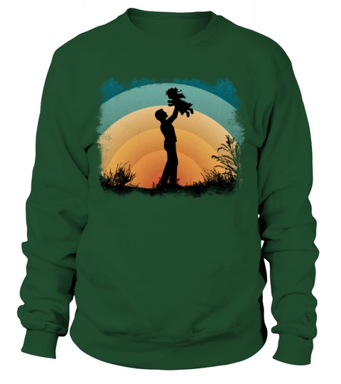 Retro Vintage Dad And Daughter Sweatshirt Unisex
