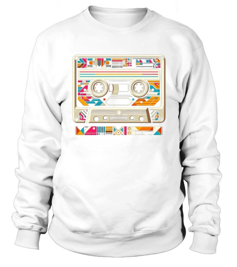 Vintage Cassette Tape Retro Music Art Sweatshirt Unisex