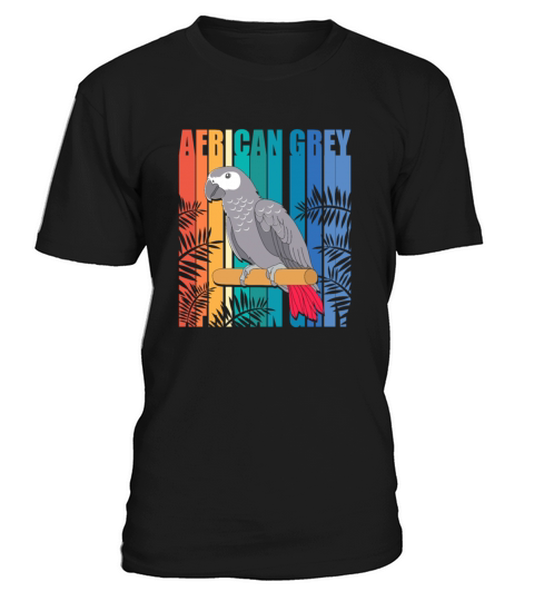 Retro Vintage African Grey Parrot Owner T-Shirt Unisex