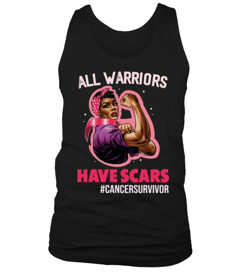 All Warriors Have Scars Breast Cancer Survivor Tank Top Unisex