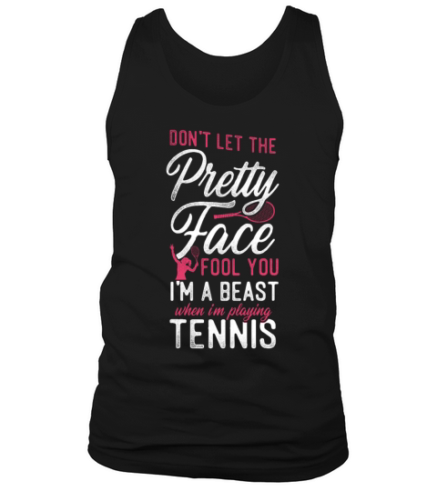 Funny Tennis Player Racket Girl Tank Top Unisex