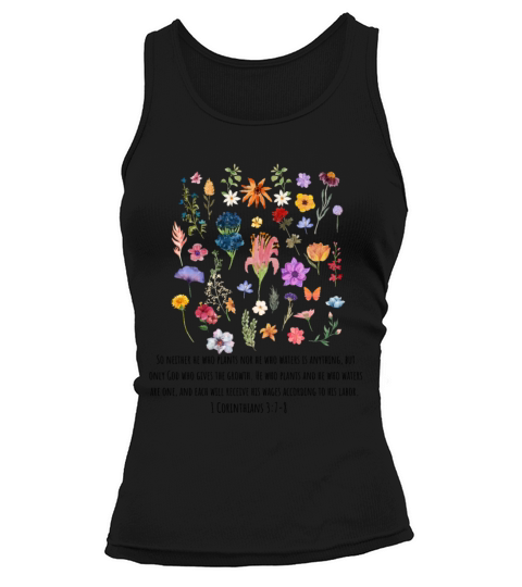 Bloom with Faith Wildflower Christian Shirt Tank top Woman