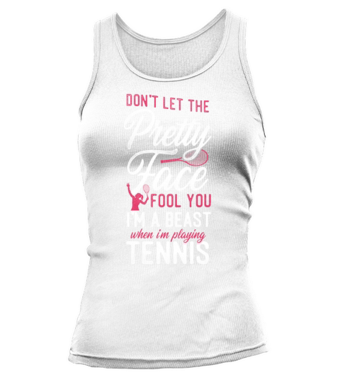 Funny Tennis Player Racket Girl Tank top Woman
