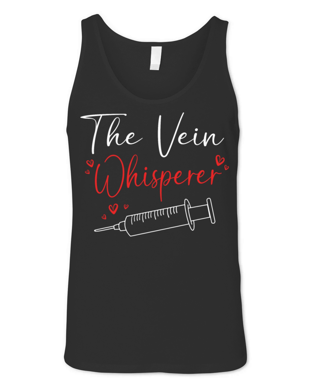 Funny Phlebotomy Humor Blood Donor Vein Whisperer Unisex Jersey Tank
