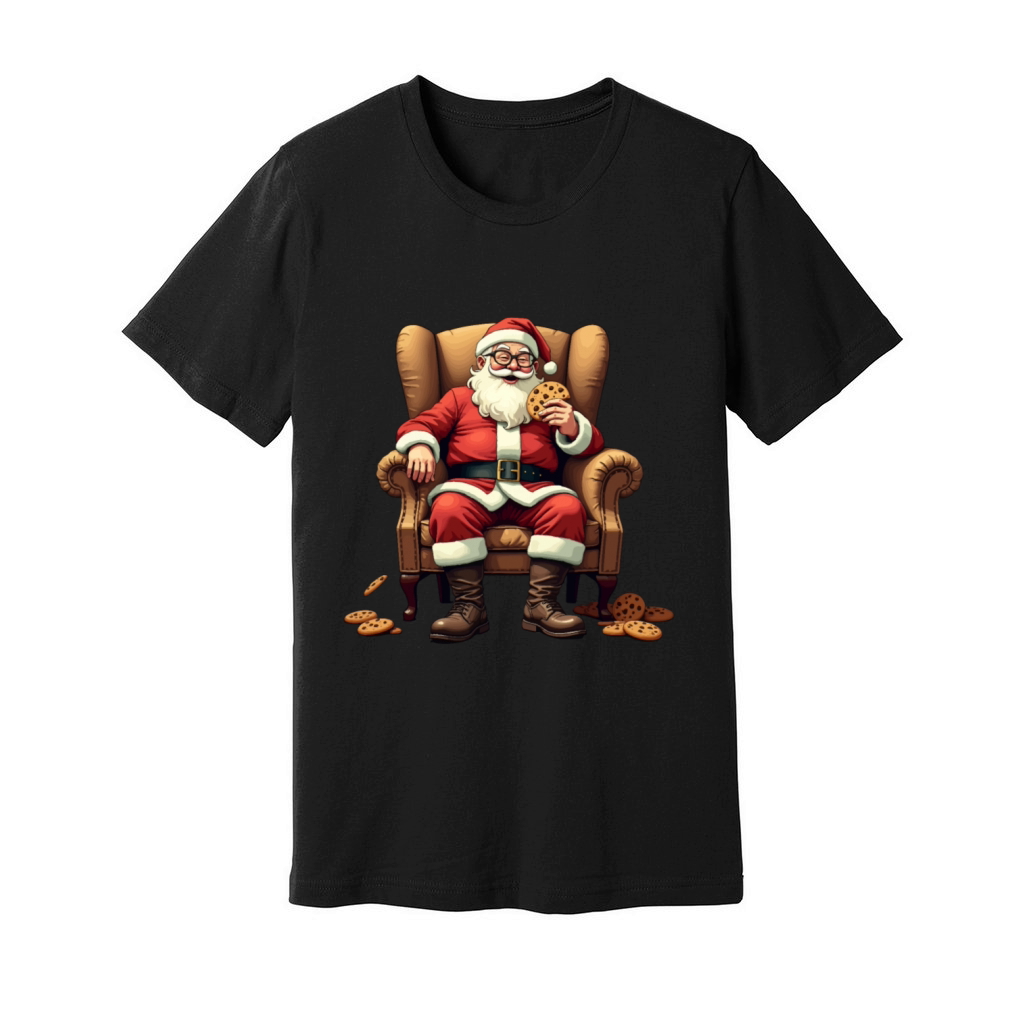 Vintage Santa Claus Classic Christmas Design Unisex Jersey Tee