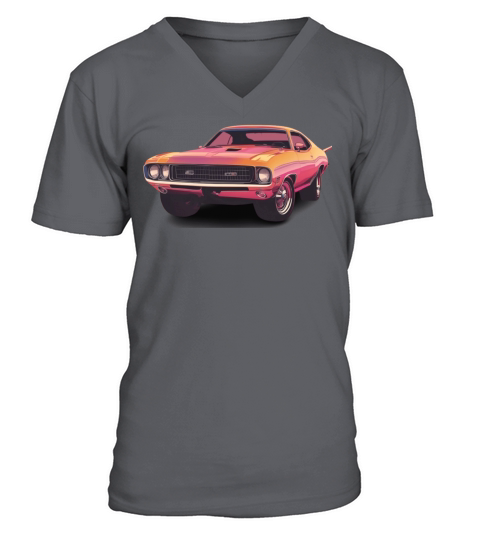 Vintage muscle car V-Neck T-shirt