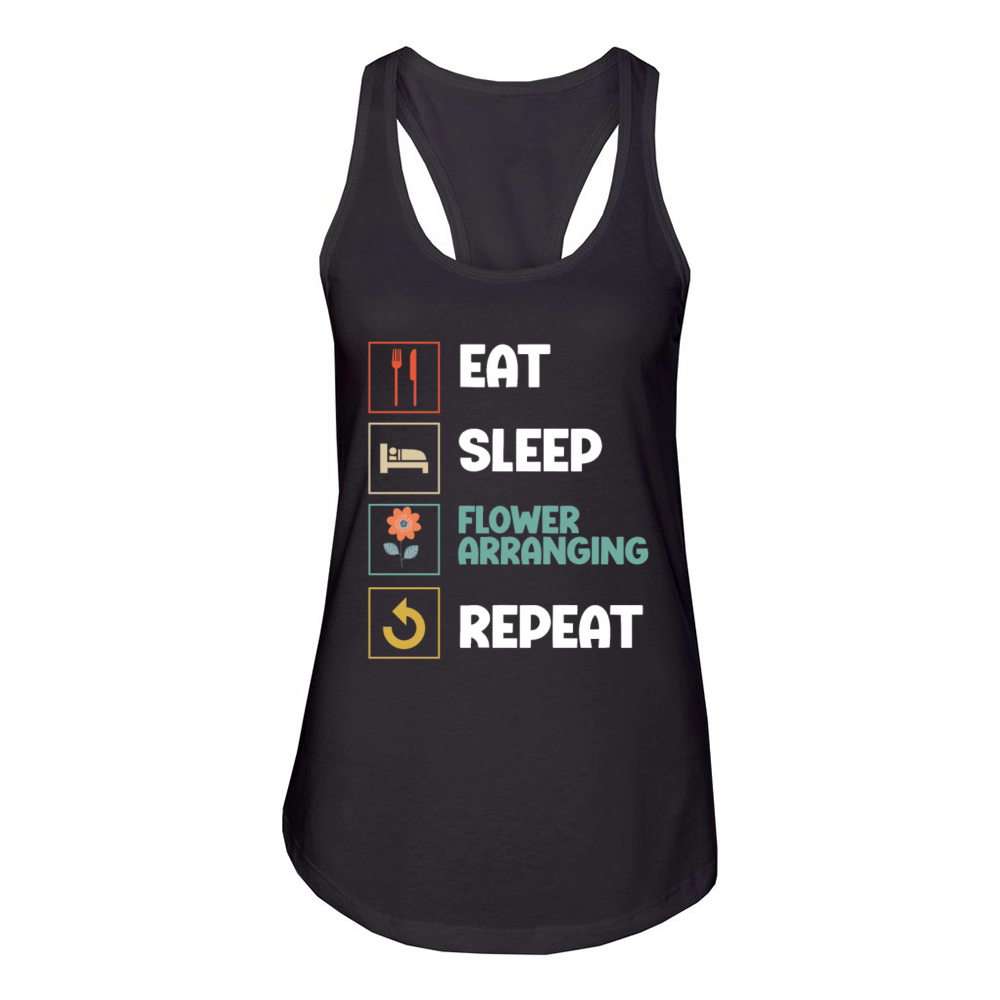 Florist Floral Flower Floristry Women's Racerback Tank