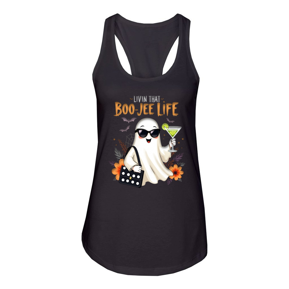 LIVIN THAT BOO JEE LIFE Women's Racerback Tank