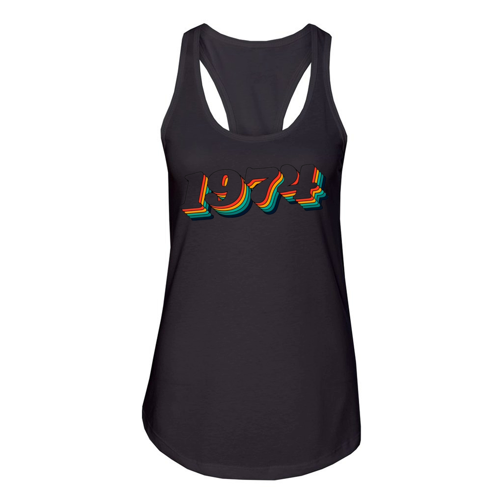 Retro 1974 Women's Racerback Tank