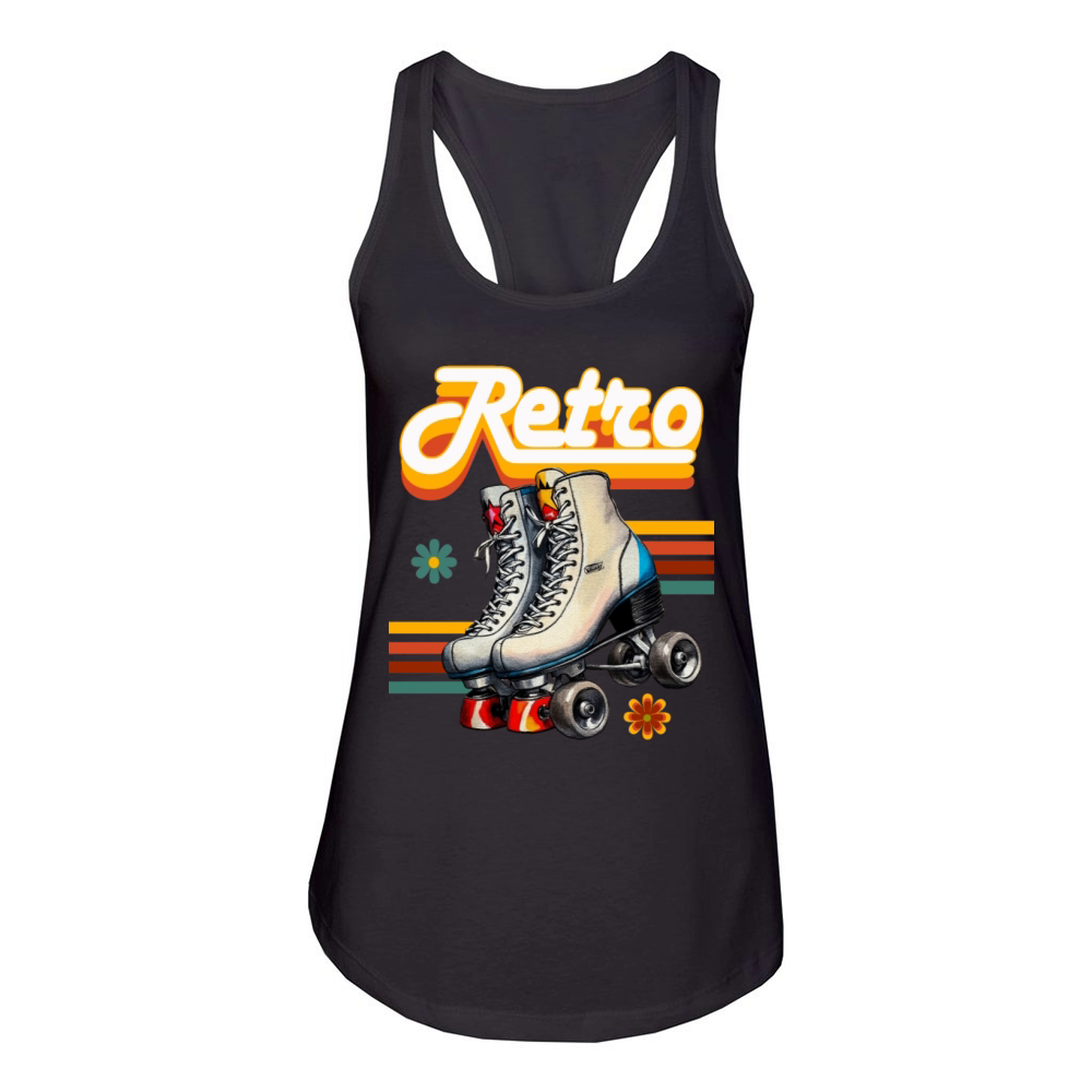RETRO ROLLER Women's Racerback Tank