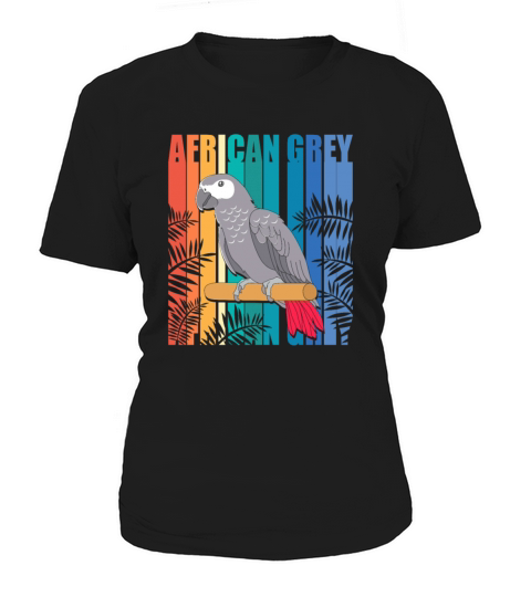 Retro Vintage African Grey Parrot Owner Women's T-Shirt