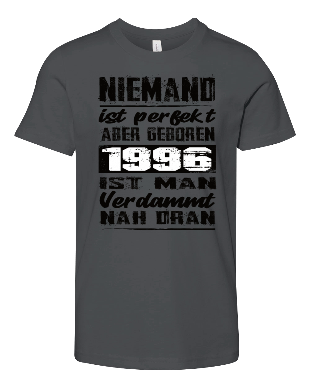 Nobody Is Perfect But Born 1996 Birthday Youth Unisex Jersey Tee