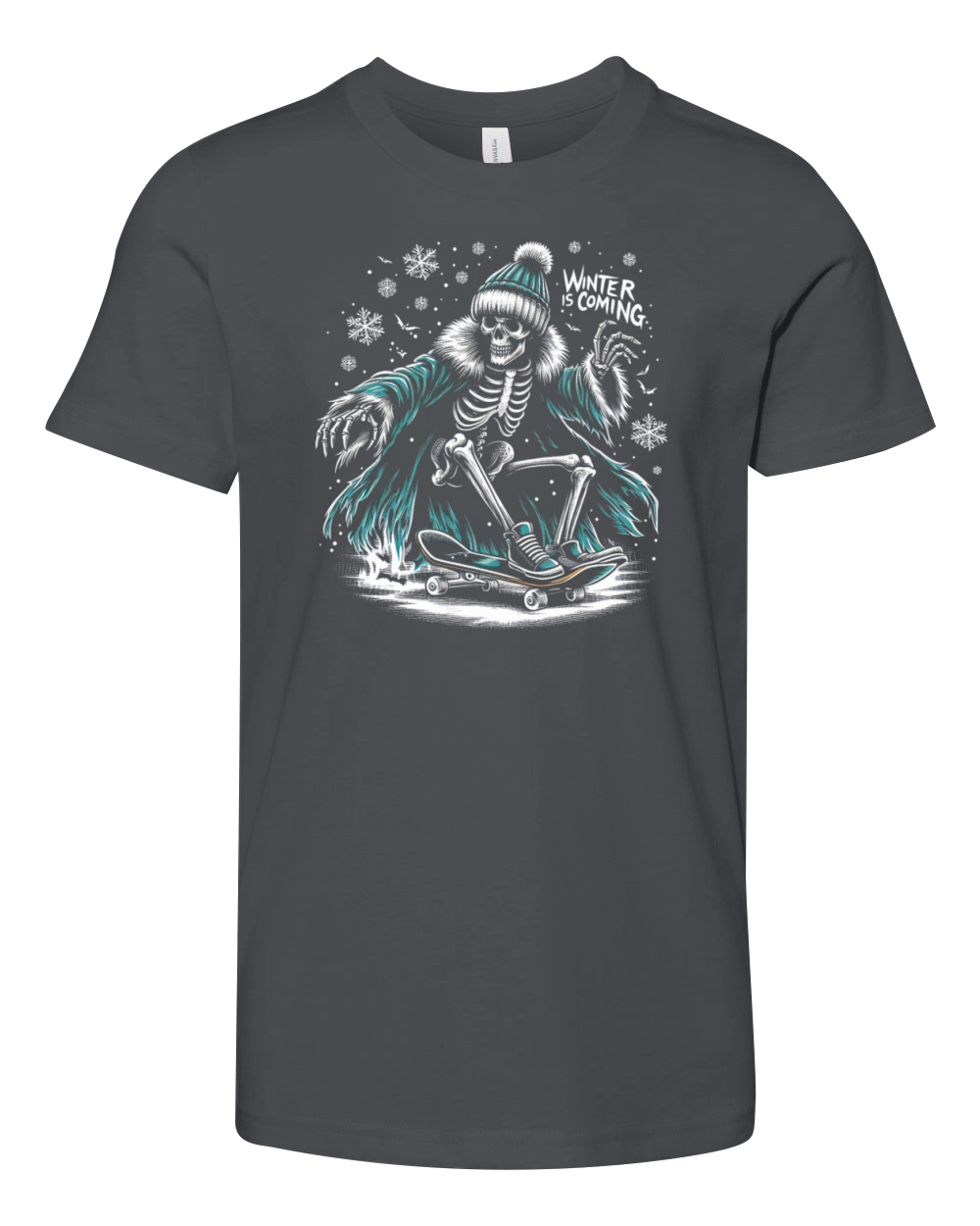 winter coming skeleton bone Youth Unisex Jersey Tee