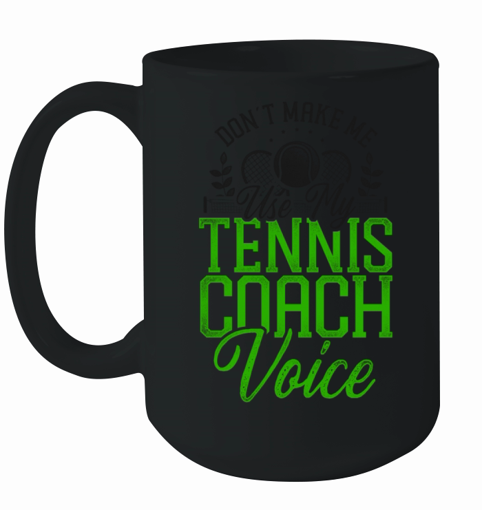 Funny Tennis Player Racket Coach Ceramic Mug