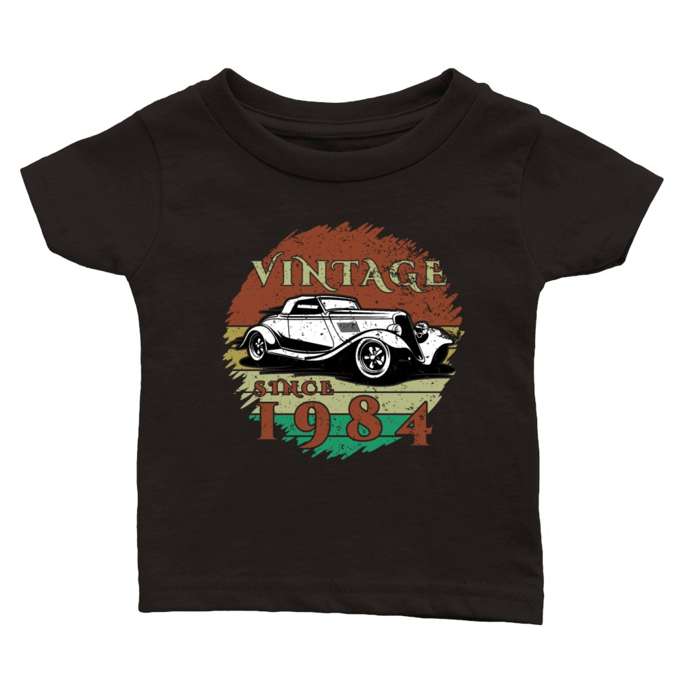 40th birthday Classic Car - Vintage since 1984 Classic Baby Crewneck T-shirt