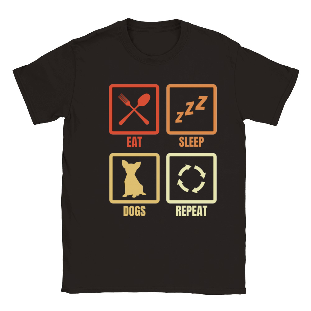 Dog Owner Daily Schedule Classic Kids Crewneck T-shirt