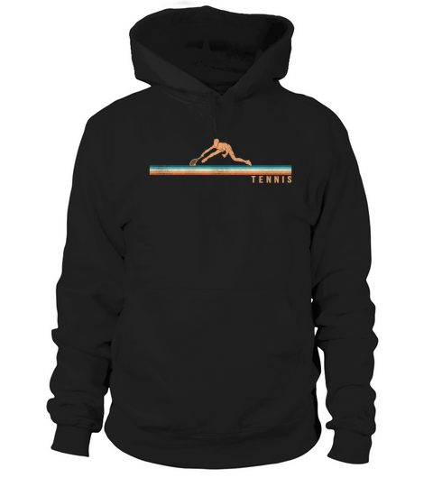 Funny Tennis Player Racket Retro Hoodie Unisex