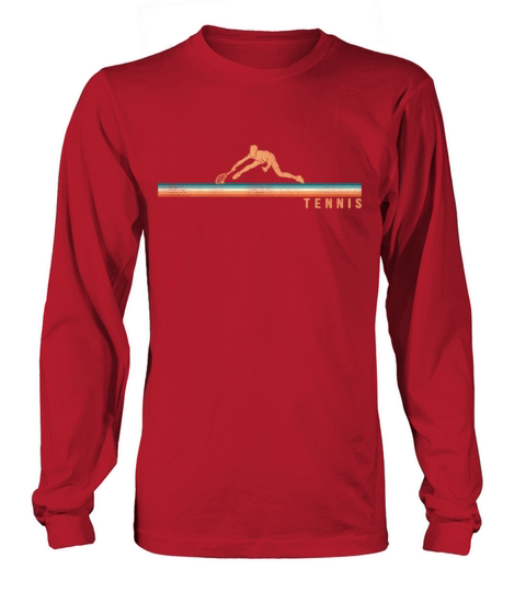 Funny Tennis Player Racket Retro Long sleeved Unisex