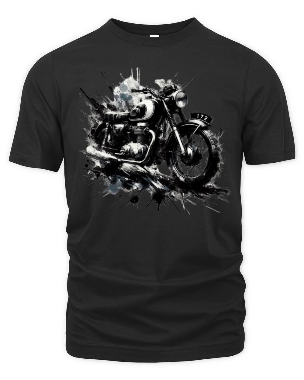 Classic Motorcycle Art Organic Unisex T-shirt