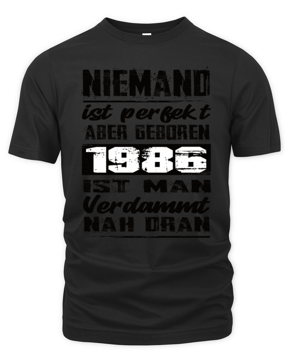 Nobody Is Perfect But Born 1986 Birthday Organic Unisex T-shirt