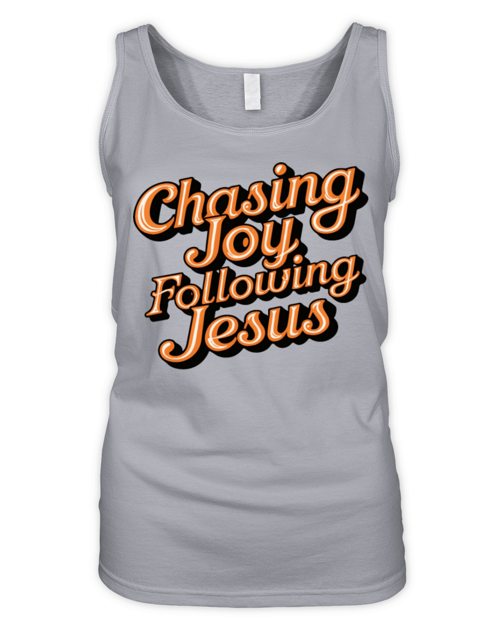 Chasing Joy Following Jesus Inspirational Quote Organic Women's Tank Top