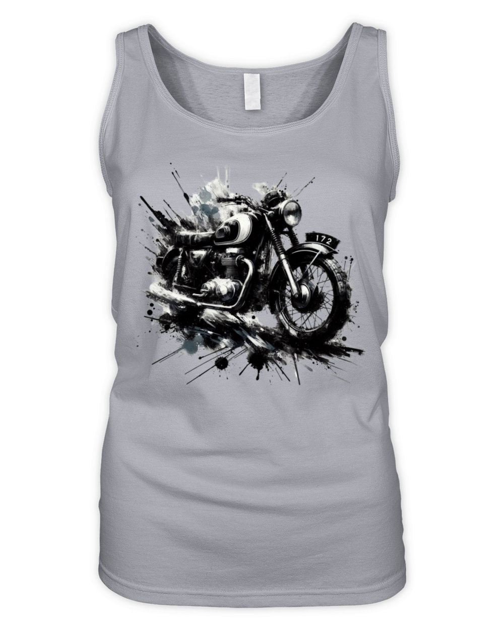 Classic Motorcycle Art Organic Women's Tank Top