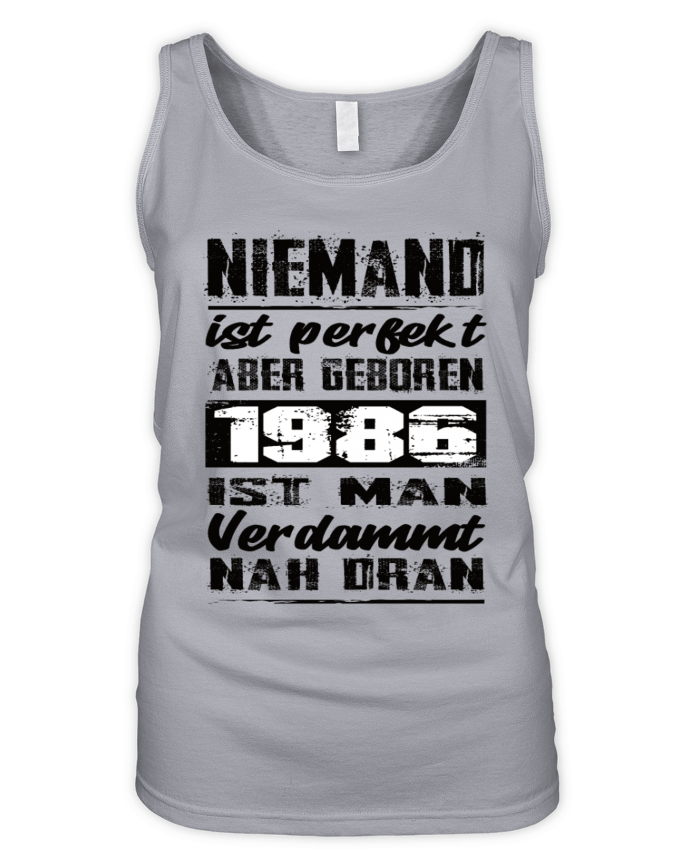 Nobody Is Perfect But Born 1986 Birthday Organic Women's Tank Top